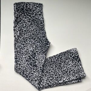 Anthropologie Maeve Black and White Floral Pants